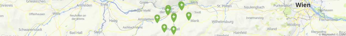 Map view for Pharmacies emergency services nearby Ybbs an der Donau (Melk, Niederösterreich)